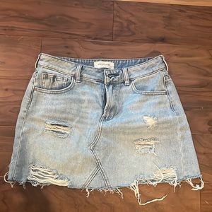 pacsun jean skirt
